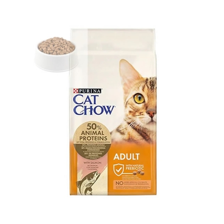 Purina Cat Chow Somon ve Ton Balıklı Yetişkin Kedi Maması Açık 1 Kg