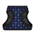 WAUDOG Clothes soft dog harness with QR passport, "Batman blue red" design 18-20 cm