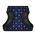 WAUDOG Clothes soft dog harness with QR passport, "Batman blue red" design 18-20 cm