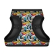 WAUDOG Clothes soft dog harness with QR passport, "Batman comics" design 18-20 cm
