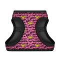WAUDOG Clothes soft dog harness with QR passport, "Wonder Woman pink" design 18-20 cm