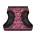 WAUDOG Clothes soft dog harness with QR passport, "Wonder Woman pink" design 18-20 cm