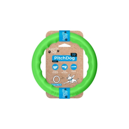 Collar PitchDog Plastik Halka Köpek Oyuncağı Yeşil 17 Cm
