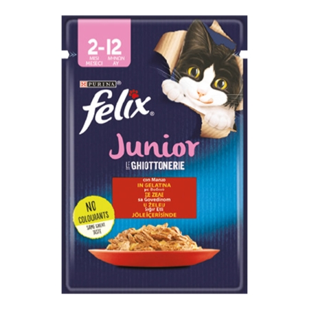 Felix Junior Sığır Etli Kedi Yaş Maması