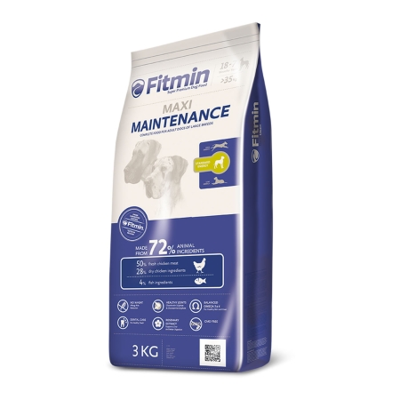 Fitmin %50 Taze Tavuk Etli Büyük Irk Yetişkin Köpek Maması 3 Kg