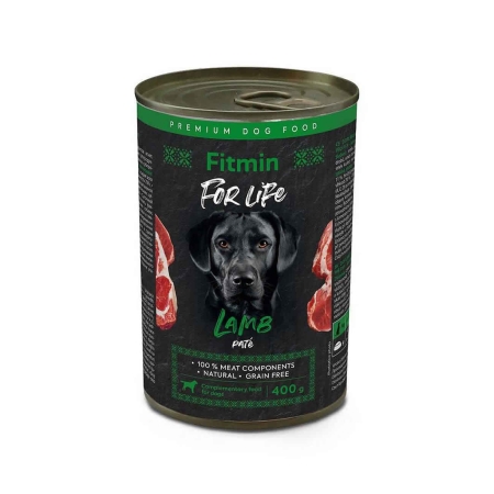 Fitmin For Life Kuzu Etli Pate Köpek Konserve Maması 400 Gram