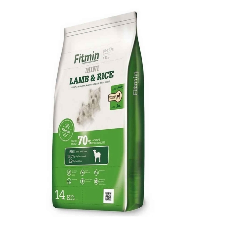 Fitmin Mini %50 Taze Kuzu Etli Ufak Irk Yetişkin Köpek Maması 14 Kg