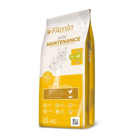 Fitmin Mini %50 Taze Tavuk Etli Ufak Irk Yetişkin Köpek Maması 15 Kg