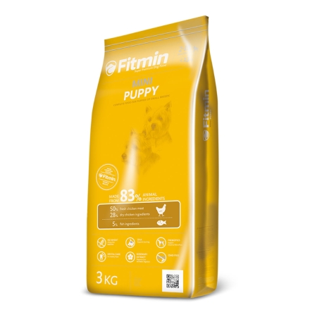 Fitmin Mini Puppy Taze Tavuk Etli Ufak Irk Yavru Köpek Maması 3 Kg
