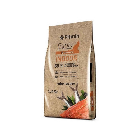 Fitmin Purity İndoor Taze Somon Etli Yetişkin Kedi Maması 1,5 Kg