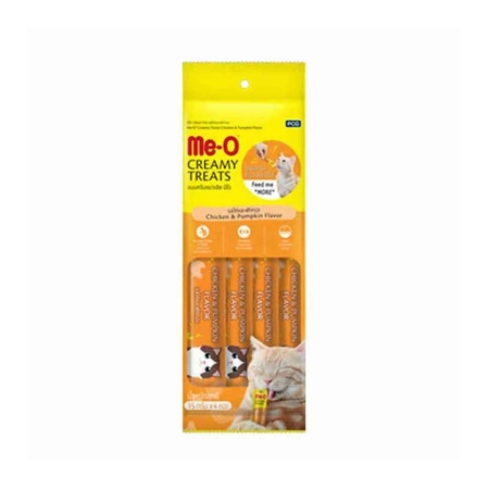 Me-O Creamy Treat Tavuk & Bal Kabağı Kedi Ödülü 4X15gr (12 adet)