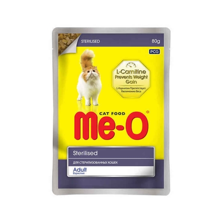 Me-O Pouch Kısırlaştırılmış Kedi Yaş Mama 80 gr (12 adet)