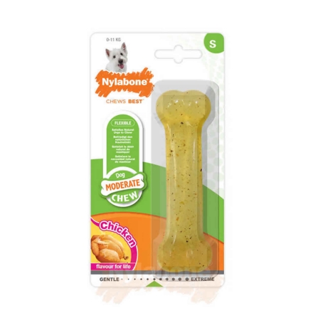 Nylabone Tavuk Aromalı Köpek Çiğneme Kemiği