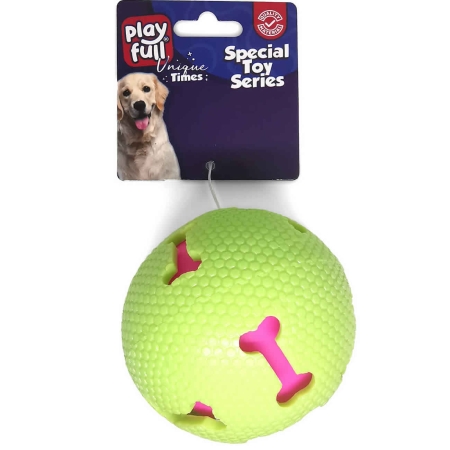 PF-4002-Playfull Zilli Plastik Top Kedi Oyuncağı 7,5 Cm 4Lü