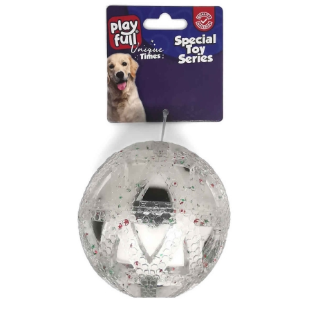 PF-4018-Playfull Plastik Top Köpek Oyuncağı 7,5 Cm
