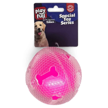 PlayfullPF-4006-Playfull Kemik Desenli Kauçuk Kedi Oyuncağı 7,5 Cm