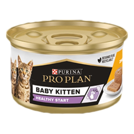 Pro Plan Baby Kitten Tavuklu Yavru Kedi Konservesi 85gr