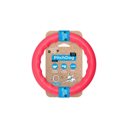 Collar PitchDog Plastik Halka Köpek Oyuncağı Pembe 17 Cm