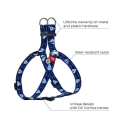 WAUDOG Nylon dog harness with QR passport, "Superman 1" design 40-55 cm