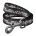 WAUDOG Nylon dog leash "Dark knight" design, W 25 mm, L 122 cm