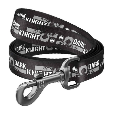 WAUDOG Nylon dog leash "Dark knight" design, W 25 mm, L 122 cm