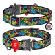 Collar Waudog Batman Logolu Metal Tokalı Köpek Boyun Tasması 35-58 Cm 25mm