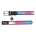 WAUDOG Design genuine leather dog collar with QR passport, "Harley Quinn" design L 18-24 cm black
