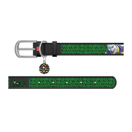 WAUDOG Design genuine leather dog collar with QR passport, "Joker" design, W 15 mm, L 26- 35 cm black