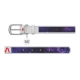 WAUDOG Design genuine leather dog collar with QR passport, "NASA21" design L 21-29 cm white
