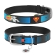 WAUDOG Design genuine leather dog collar with QR passport