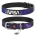 WAUDOG Design genuine leather dog collar with QR passport, "NASA21" design, XS, W 12 mm L 21-29 cm black