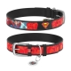 WAUDOG Design genuine leather dog collar with QR passport