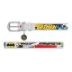 WAUDOG Design genuine leather dog collar with QR passport, "Batman1" design L 29-38 cm white