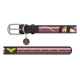 WAUDOG Design genuine leather dog collar with QR passport, "Wonder Woman" designL 29-38 cm black