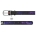 WAUDOG Design genuine leather dog collar with QR passport, "NASA21" design L 46-60 cm black
