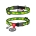 WAUDOG Nylon cat collar with QR passport, "Avocado" design