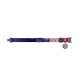 WAUDOG Design genuine leather dog collar with QR passport, "NASA21" design, XS, W 15 mm L 27-36 cm white