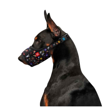 WAUDOG Nylon dog muzzle NASA design plastic fastex, size 1 14-20 cm