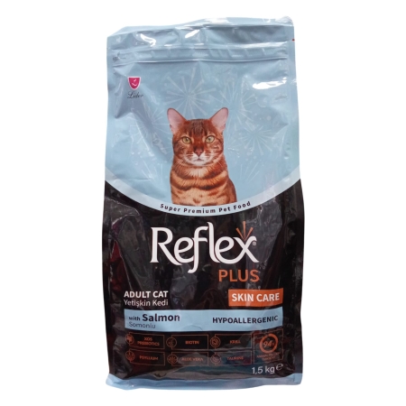 Reflex Plus Skin Care Somonlu Yetişkin Kedi Maması 1.5 Kg